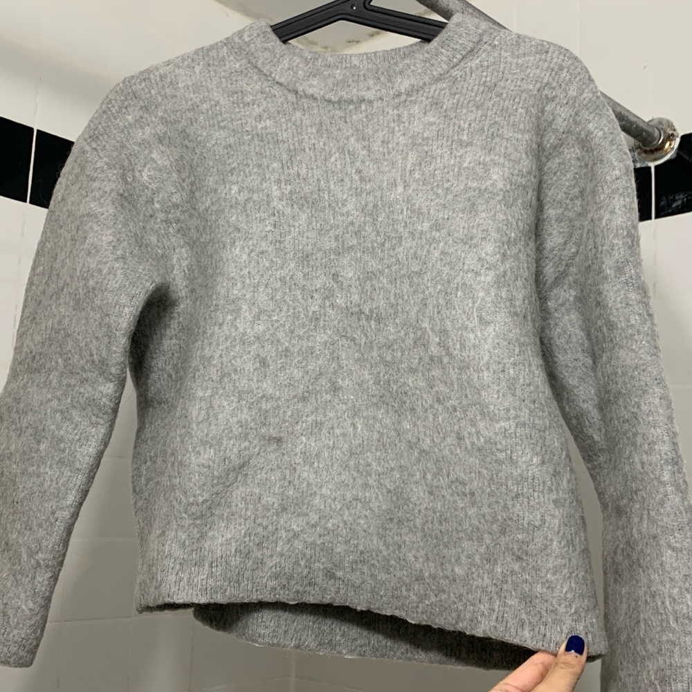 AVAILABLE IN JUNE & Other Stories fuzzy knit jumper